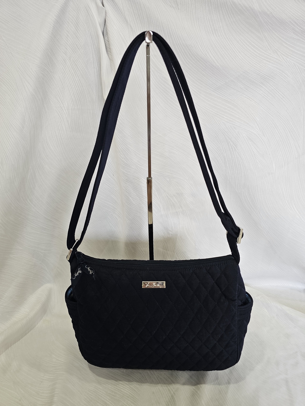 Vera Bradley Navy blue Quilted Shoulder Bag with Adjustable Straps